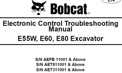 Bobcat E55W, E60, E80