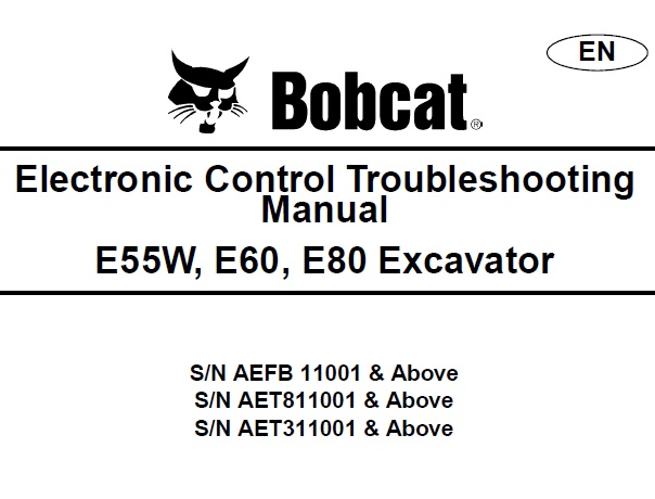 Bobcat E55W, E60, E80