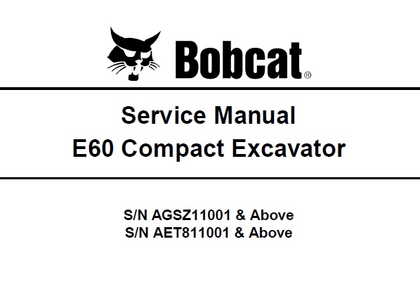 Bobcat E60 Compact Excavator