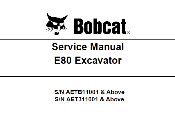 Bobcat E80 Excavator