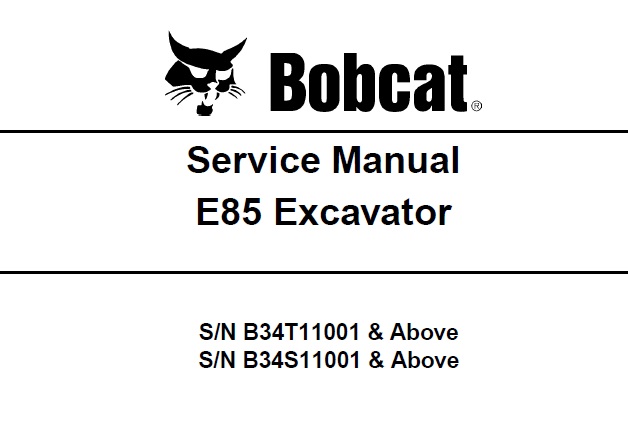 Bobcat E85 Excavator