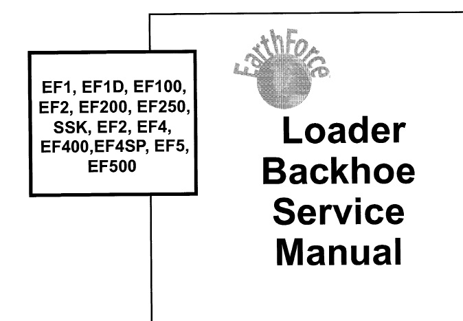 Bobcat EF1, EF1D, EF100, EF2, EF200, EF250, SSK, EF3, EF4, EF400, EF4SP, EF5, EF500 Axial Pumps Service Repair Manual