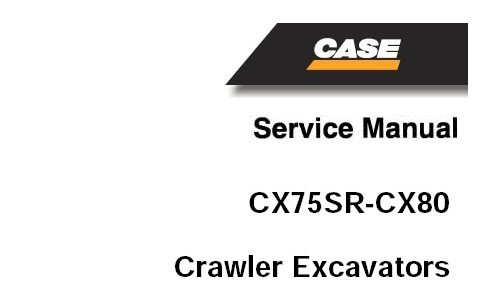 Case CX75SR, CX80 Crawler Excavator