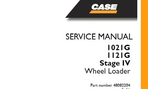 Case 1021G , 1121G Stage IV Wheel Loader