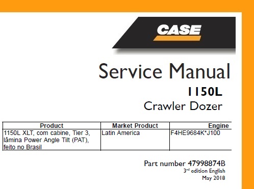 Case 1150L Crawler Dozer (1150L XLT, With cab, Tier 3, Power Angle Tilt (PAT) Blade)