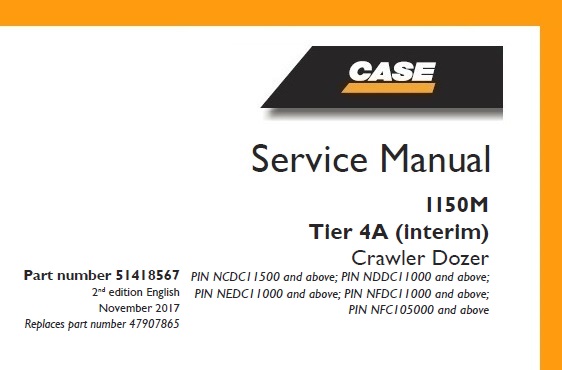 Case 1150M Tier 4A (interim) Crawler Dozer