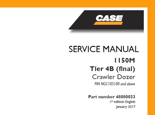 Case 1150M Tier 4B (final) Crawler Dozer