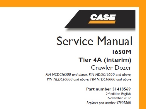 Case 1650M Tier 4A (interim) Crawler Dozer