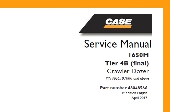 Case 1650M Tier 4B (final) Crawler Dozer