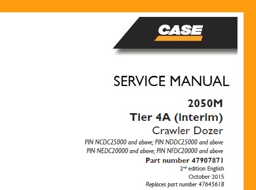 Case 2050M Tier 4A (interim) Crawler Dozer