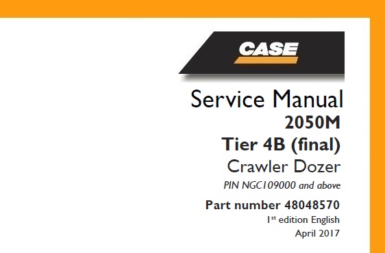 Case 2050M Tier 4B (final) Crawler Dozer