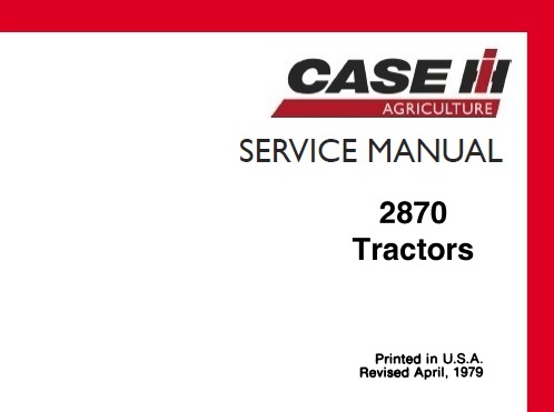 Case 2870 Tractor