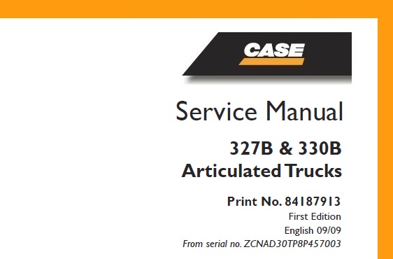 Case 327B, 330B Articulated Trucks