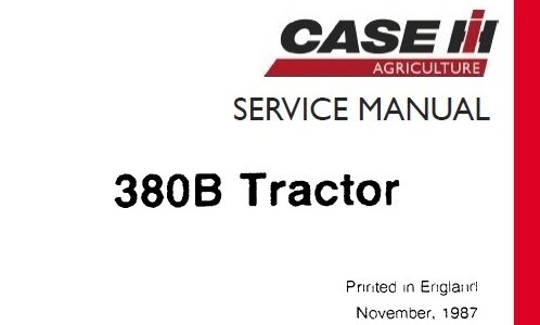 Case 380B Tractor