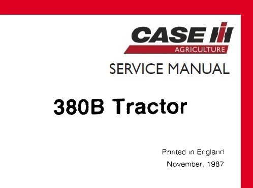 Case 380B Tractor