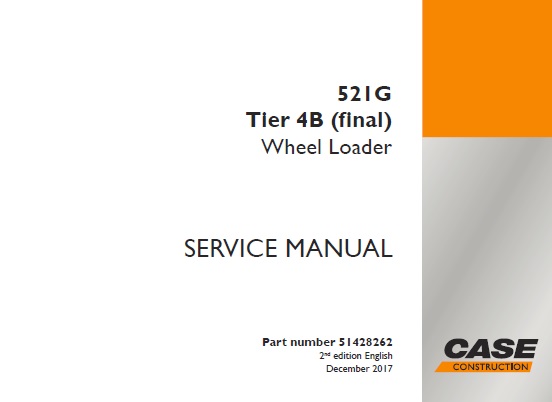 Case 521G Tier 4B (final) Wheel Loader