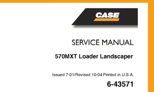 Case 570MXT Loader Landscaper