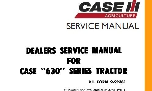 Case 630 Series Tractor