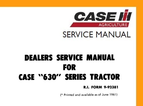 Case 630 Series Tractor