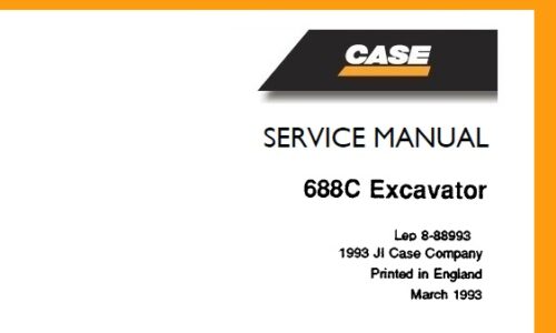 Case 688C Excavator