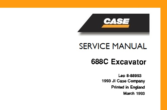 Case 688C Excavator