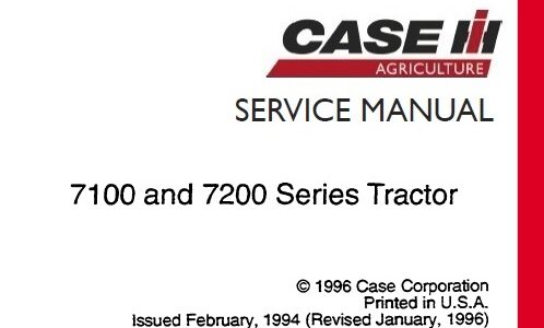 Case 7100 and 7200 Series Tractors