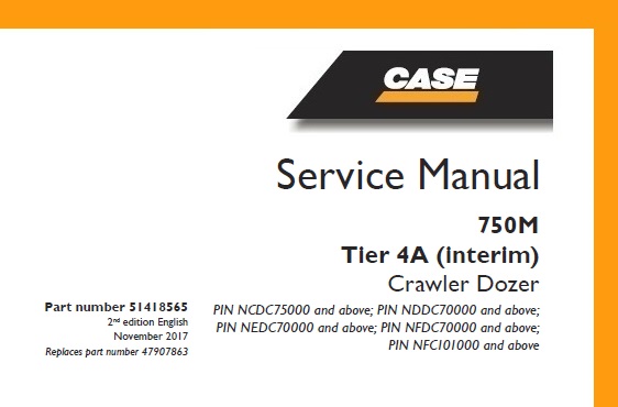 Case 750M Tier 4A (interim) Crawler Dozer