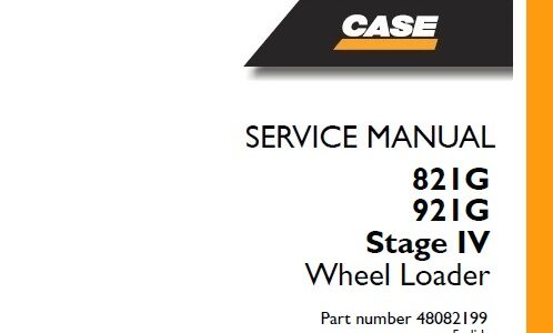 Case 821G , 921G Stage IV Wheel Loader