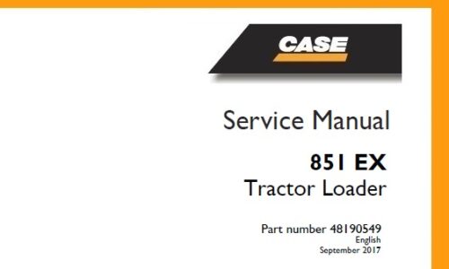 Case 851 EX Tractor Loader