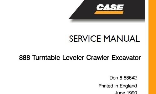 Case 888 Turntable Leveler Crawler Excavator