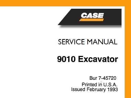 Case 9010 Excavator