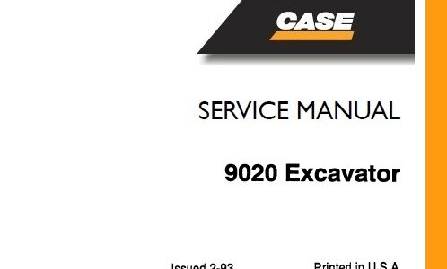 Case 9020 Excavator