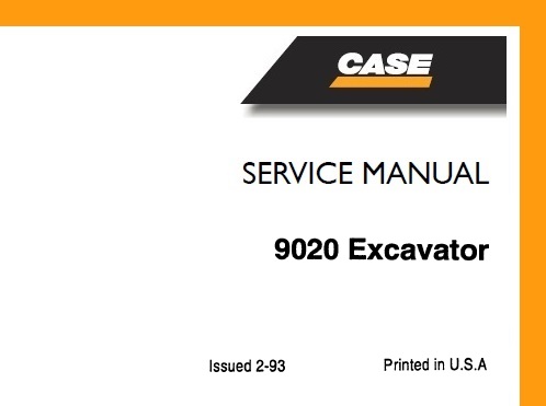 Case 9020 Excavator