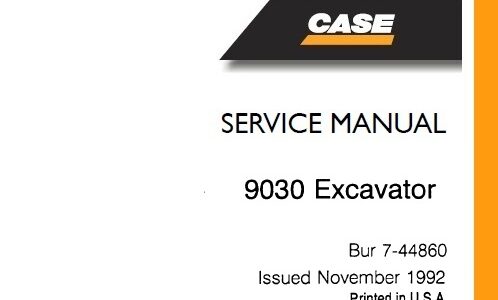 Case 9030 Excavator