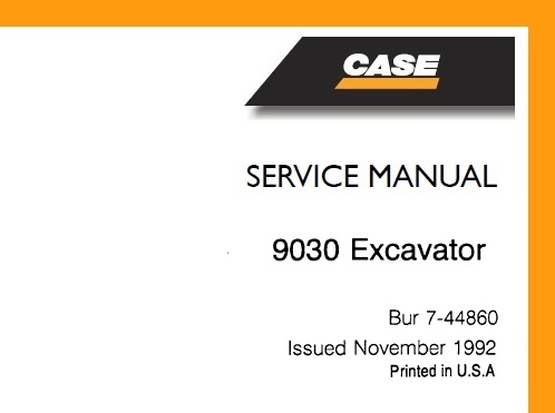 Case 9030 Excavator