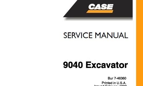 Case 9040 Excavator