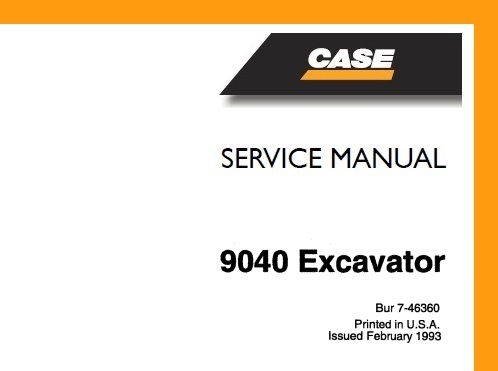 Case 9040 Excavator