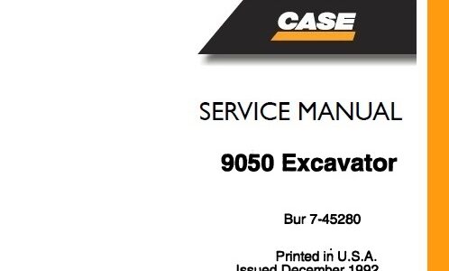 Case 9050 Excavator