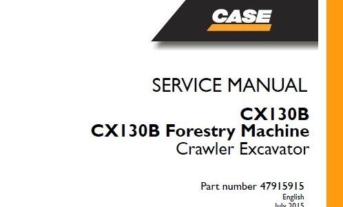 Case CX130B Forestry Machine Crawler Excavator