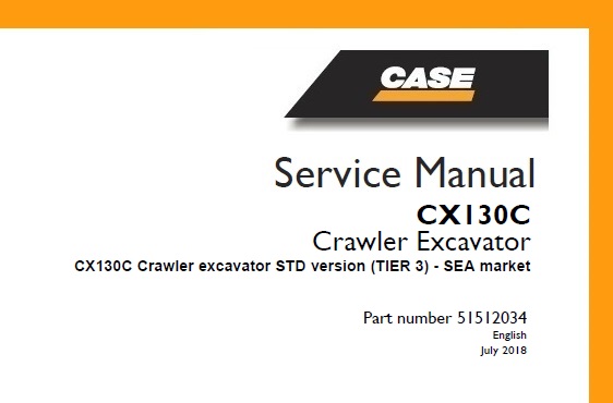 Case CX130C Crawler excavator STD version (TIER 3) Hydraulic Excavator