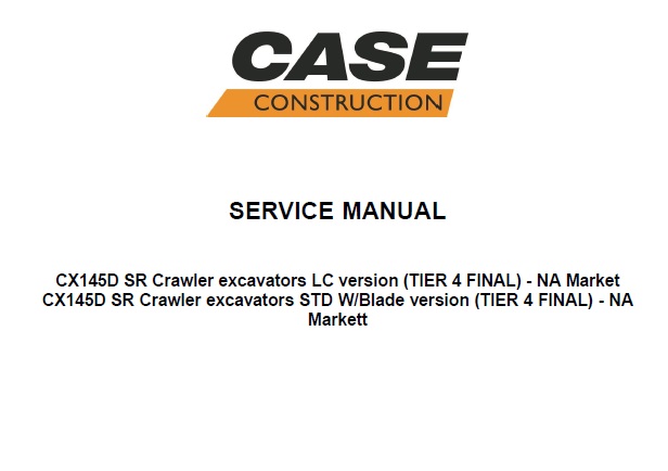 Case CX145D SR (TIER4 FINAL) Crawler Excavator