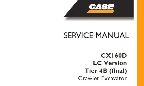 Case CX160D LC Version Tier 4B (final) Crawler Excavator