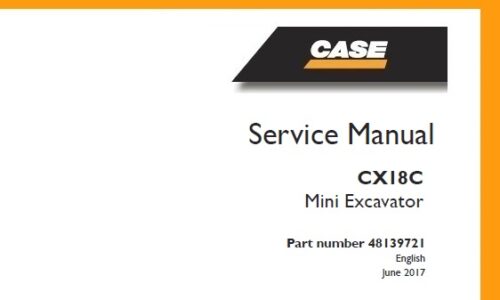 Case CX18C Mini Excavator