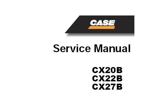 Case CX20B, CX22B, CX27B Hydraulic Excavator