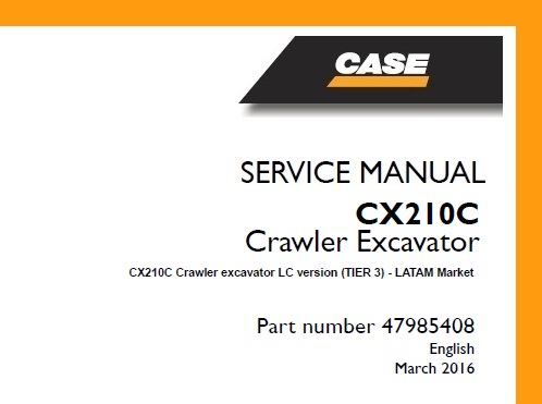 Case CX210C Crawler Excavator