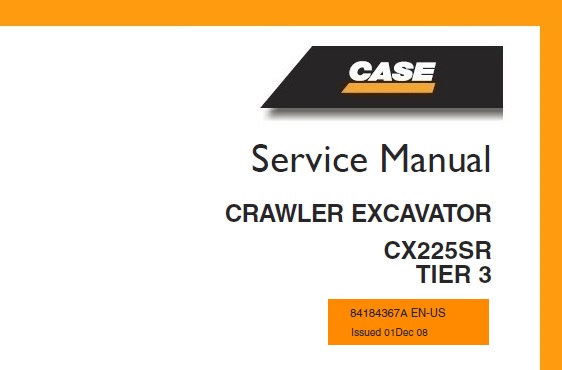 Case CX225SR TIER 3 Crawler Excavator