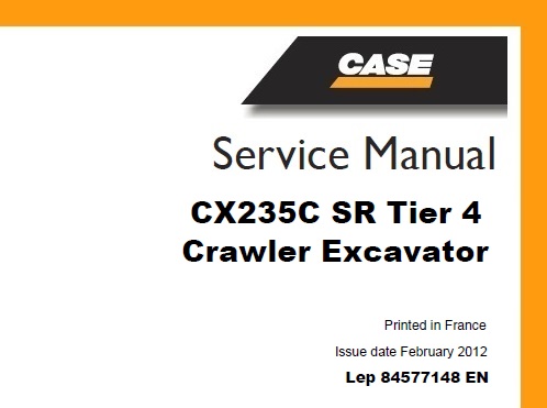 Case CX235C SR Tier 4 Crawler Excavator