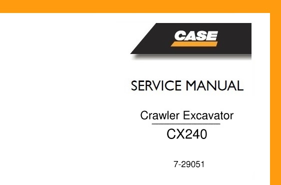 Case CX240 Crawler Excavator