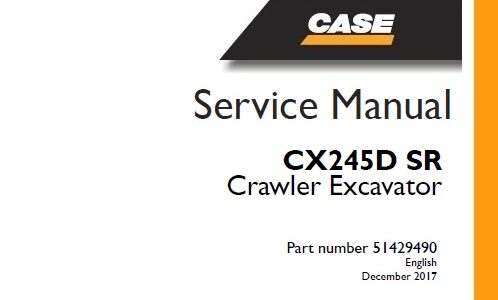 Case CX245D SR Crawler Excavator