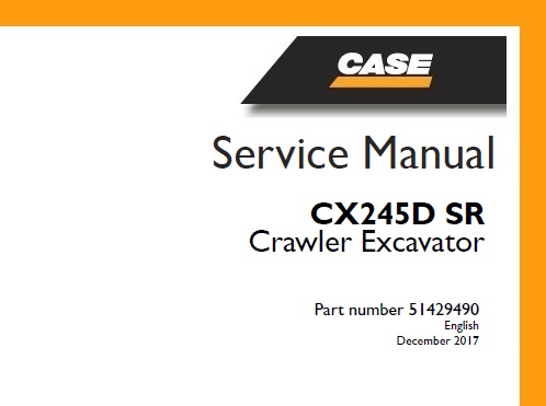 Case CX245D SR Crawler Excavator